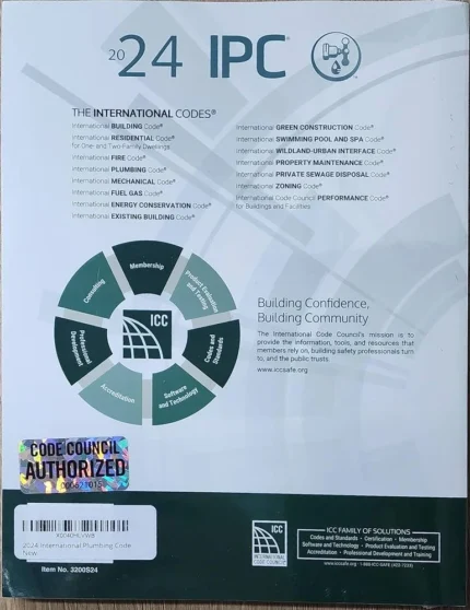 International Plumbing Code IPC 2024 Book