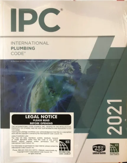 International Plumbing Code International Code Council Series IPC 2021 Book