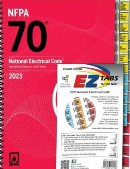 Nec Code National electrical code 2023 edition spiral bound with EZ index Tab Book